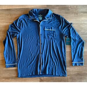 Tommy John Men's Second Skin Lounge Top NWT | Navy | Size M | Soft Pajama Shirt